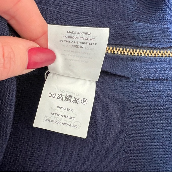 J.Crew Collection Cowl neck Side Zip Pull Over Merino Wool Sweater Sz: S - Picture 12 of 14